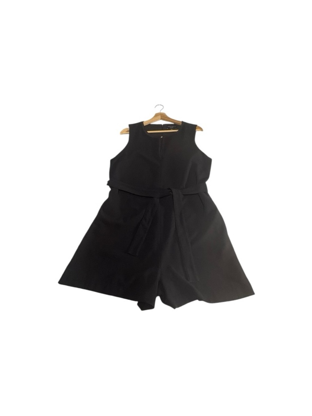 Victoria Beckham for Target Black Romper L Belted Minimalist Chic CBK